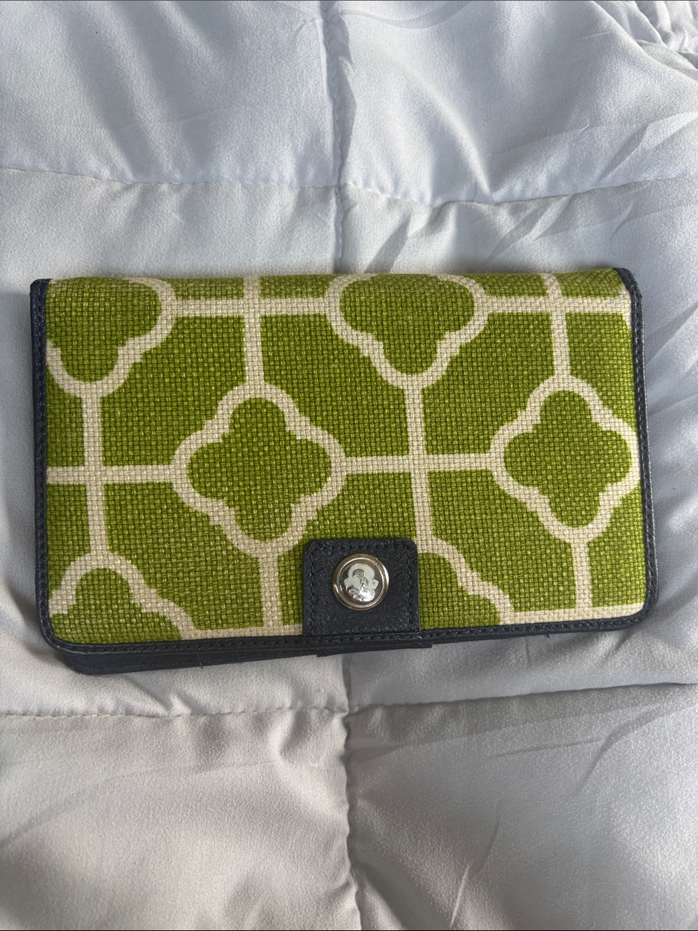 Spartina Linen and Leather Wallet